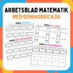 Dominobrickor: Matematikuppgifter - bild 1