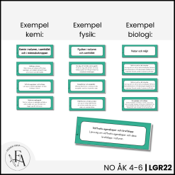 Centrala innehållet åk 4-6 på ett elevnära språk: NO