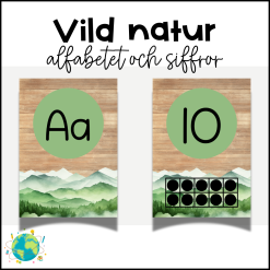 Vild natur - Alfabetet och siffror