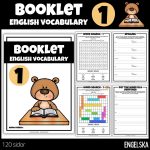 Booklet english vocabulary – Arbetshäfte engelskt ordförråd – 120 sidor – åk 4 – 1 - bild 1