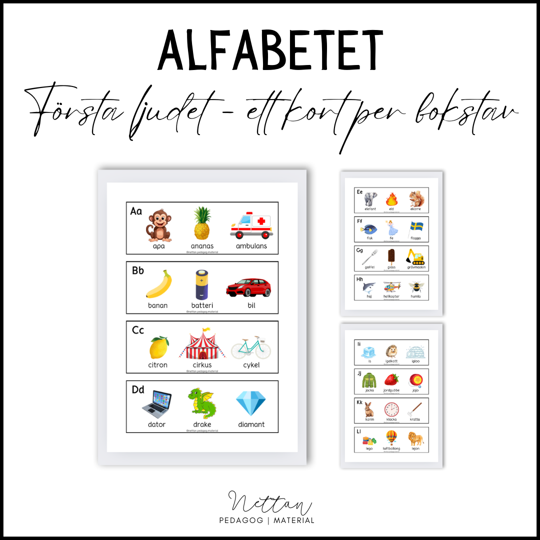 Alfabetet - första ljudet