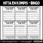Hitta en kompis – bingo – 8 bingobrickor + 1 extra bilduppgift att pynta klassrummet med - bild 2