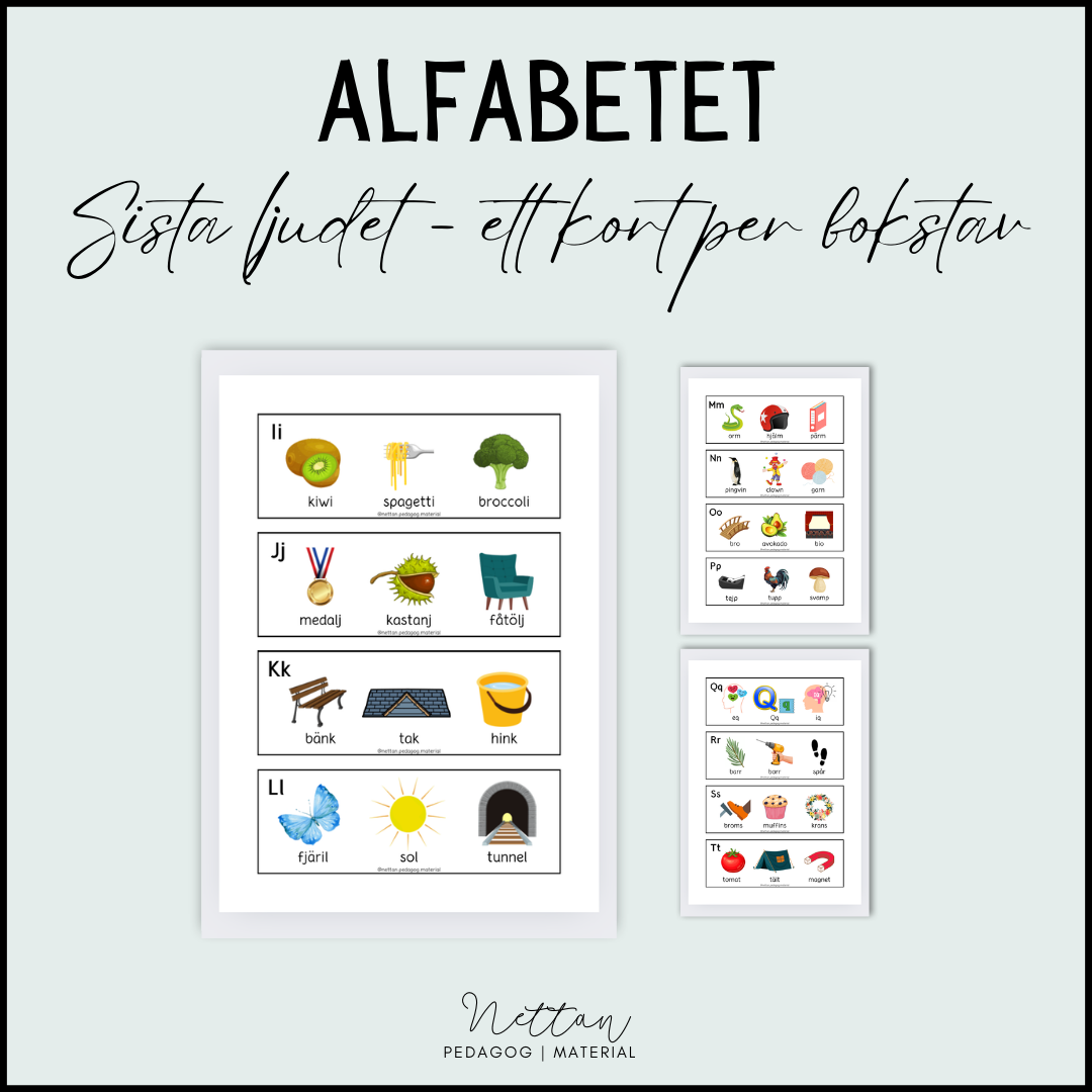 Alfabetet - sista ljudet