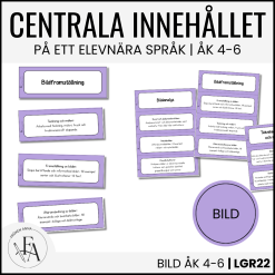 Centrala innehållet åk 4-6 på ett elevnära språk: bild