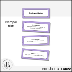 Centrala innehållet åk 1-3 på ett elevnära språk: bild