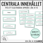 Centrala innehållet åk 4-6 på ett elevnära språk: idrott och hälsa - bild 1