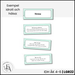 Centrala innehållet åk 4-6 på ett elevnära språk: idrott och hälsa