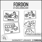 FORDON: Bildstöd, sortering, målarbilder, spårkort mm. - bild 6