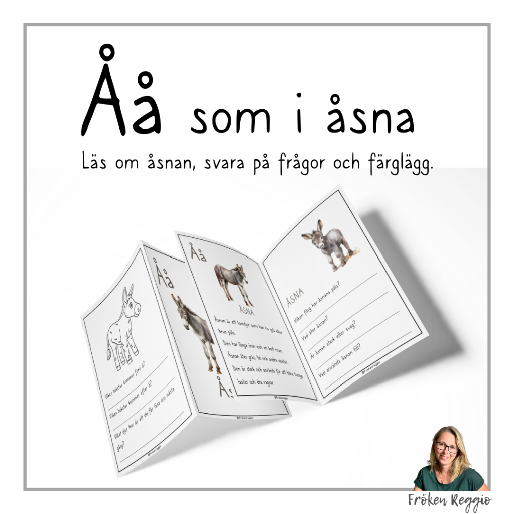 Lär om bokstäver och djur – Å