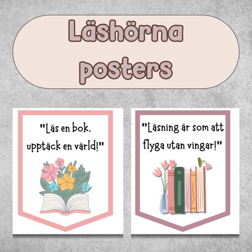 Läshörna posters