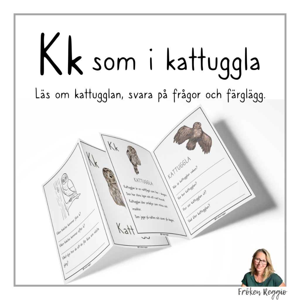 Lär om bokstäver och djur – K