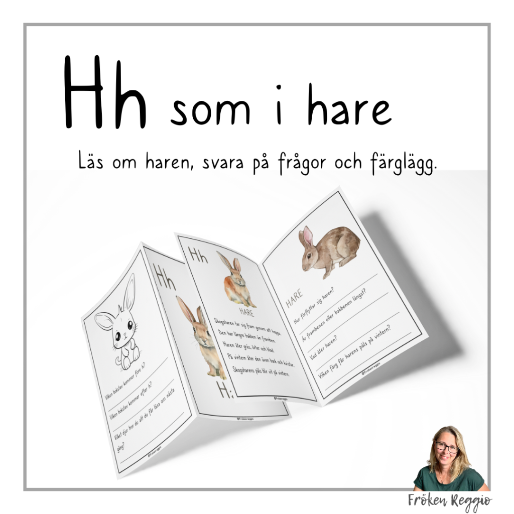 Lär om bokstäver och djur – H