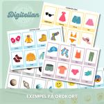 Ordkort Flashcards 280 olika ord med tillhörande skrivblad - bild 2