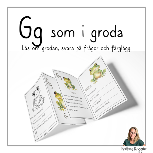 Lär om bokstäver och djur – G