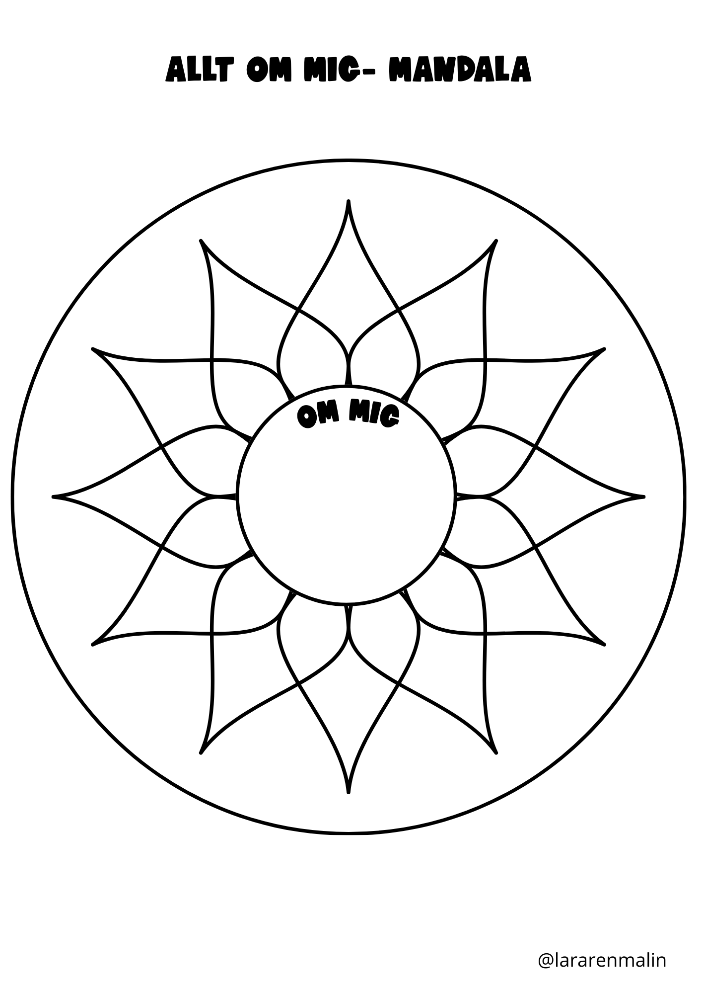 Allt om mig - mandala
