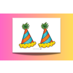 Födelsedagsposter och partyhattar - bild 2