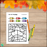 Färglägg efter bokstav – Höst - bild 3