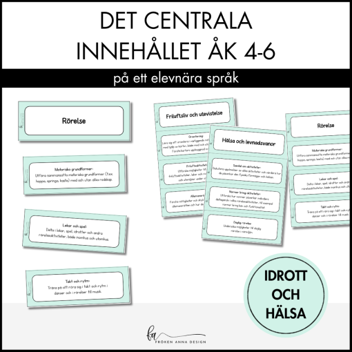 PAKET: Centrala innehållet åk 4-6 på ett elevnära språk: ALLA ÄMNEN