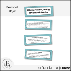 Centrala innehållet åk 1-3 på ett elevnära språk: slöjd