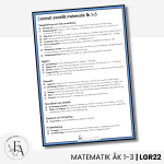 CHECKLISTA över det Centrala innehållet åk 1-3 på ett elevnära språk: matematik - bild 2
