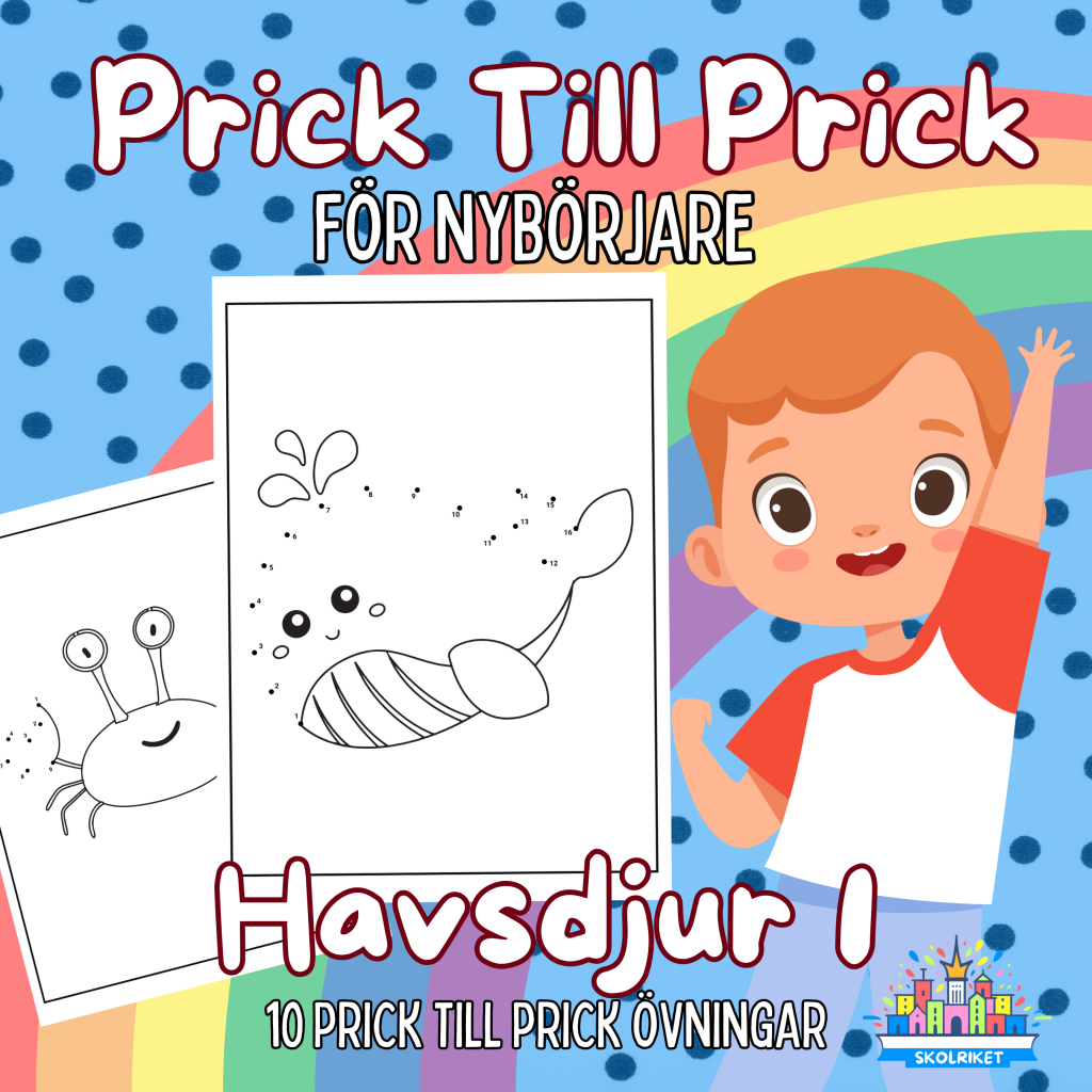 Prick till Prick Havsdjur 1 För Nybörjare