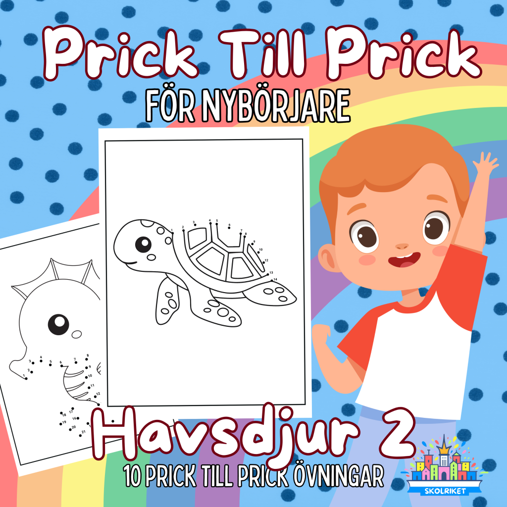 Prick till Prick Havsdjur 2 För Nybörjare