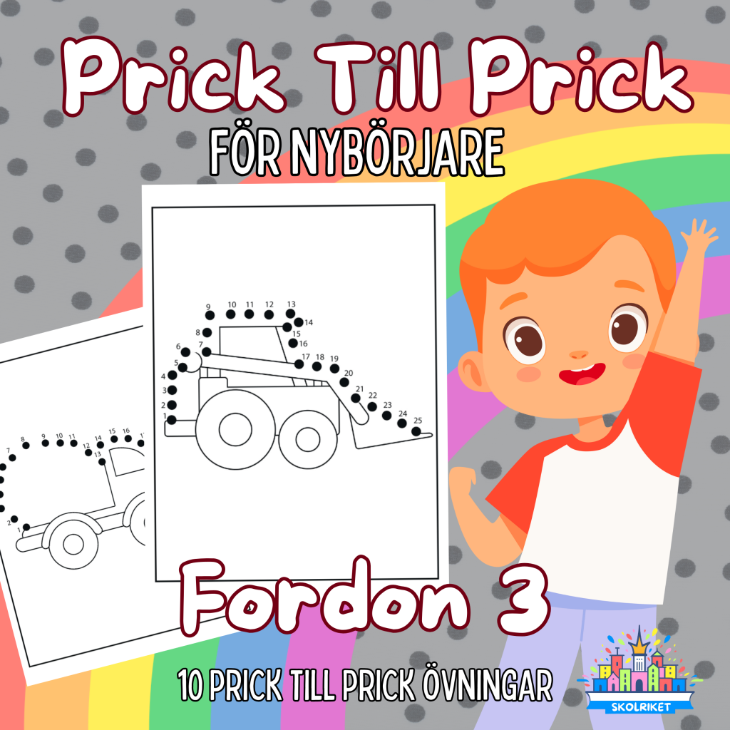 Prick till Prick Fordon 3 För Nybörjare