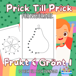 Prick till Prick Frukt och Grönt 1 För Nybörjare