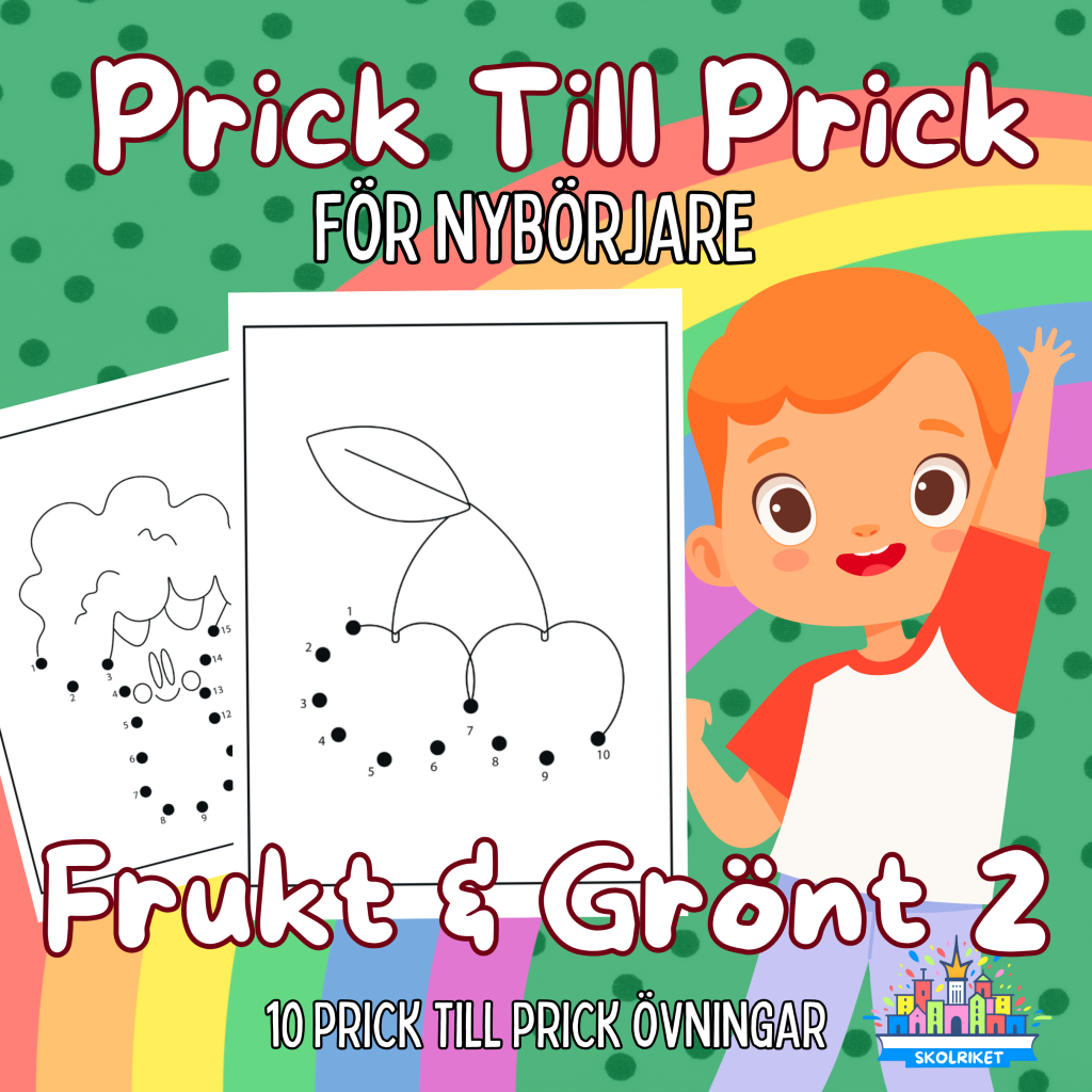 Prick till Prick Frukt och Grönt 2 För Nybörjare