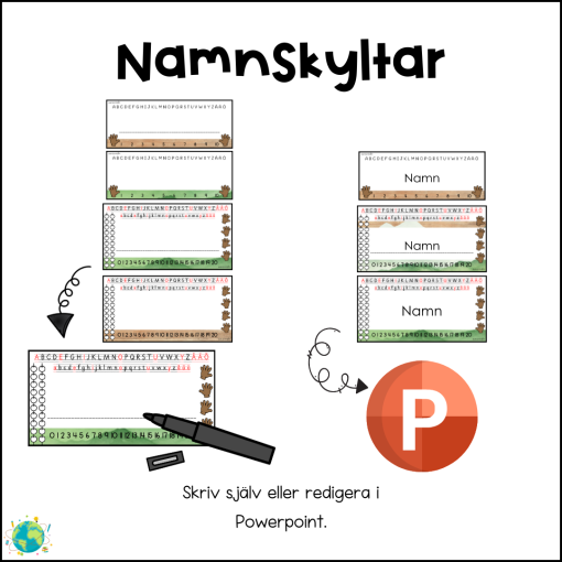 Vild natur - Namnskyltar