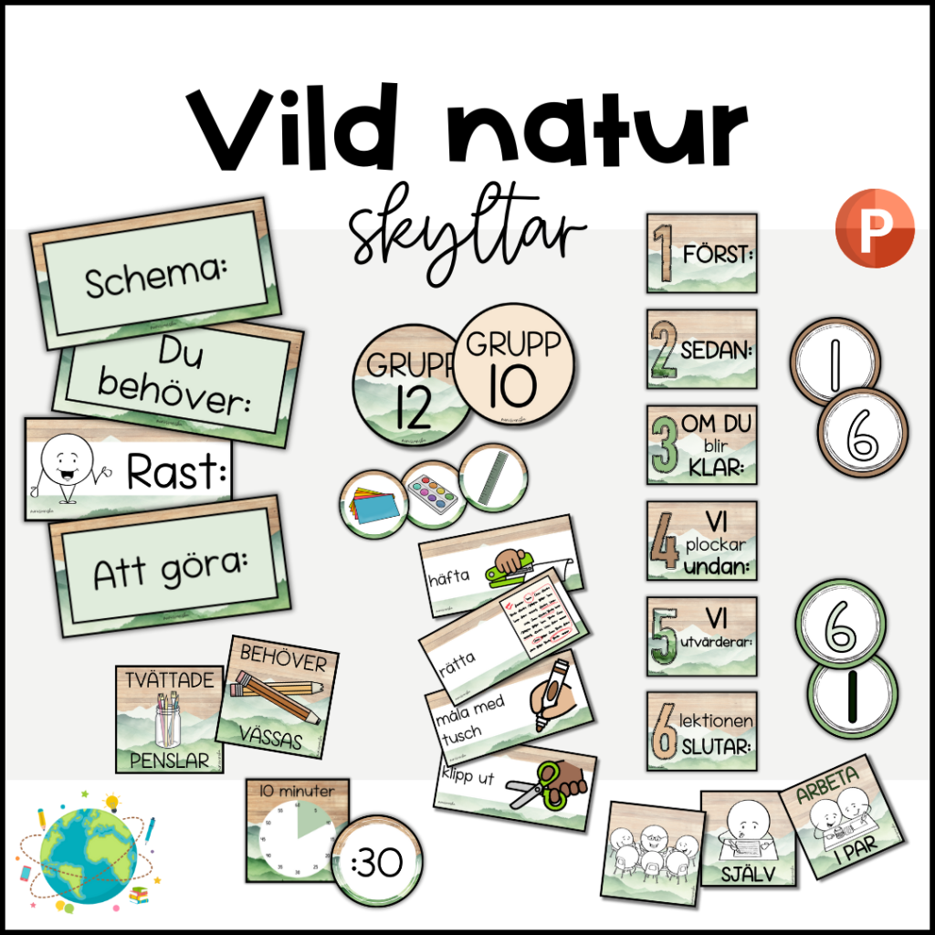 Vild natur – Skyltar