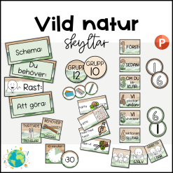 Vild natur - Skyltar