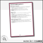 CHECKLISTA över det Centrala innehållet åk 1-3 på ett elevnära språk: musik - bild 2