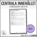 PAKET: CHECKLISTOR över det Centrala innehållet åk 4-6 på ett elevnära språk: ALLA ÄMNEN - bild 5