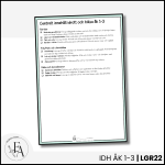 CHECKLISTA över det Centrala innehållet åk 1-3 på ett elevnära språk: idrott och hälsa - bild 2