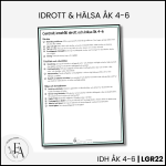 CHECKLISTA över det Centrala innehållet åk 4-6 på ett elevnära språk: idrott och hälsa - bild 2