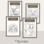 Arbetshäfte bokstäver och siffror – tema Skogen - bild 5