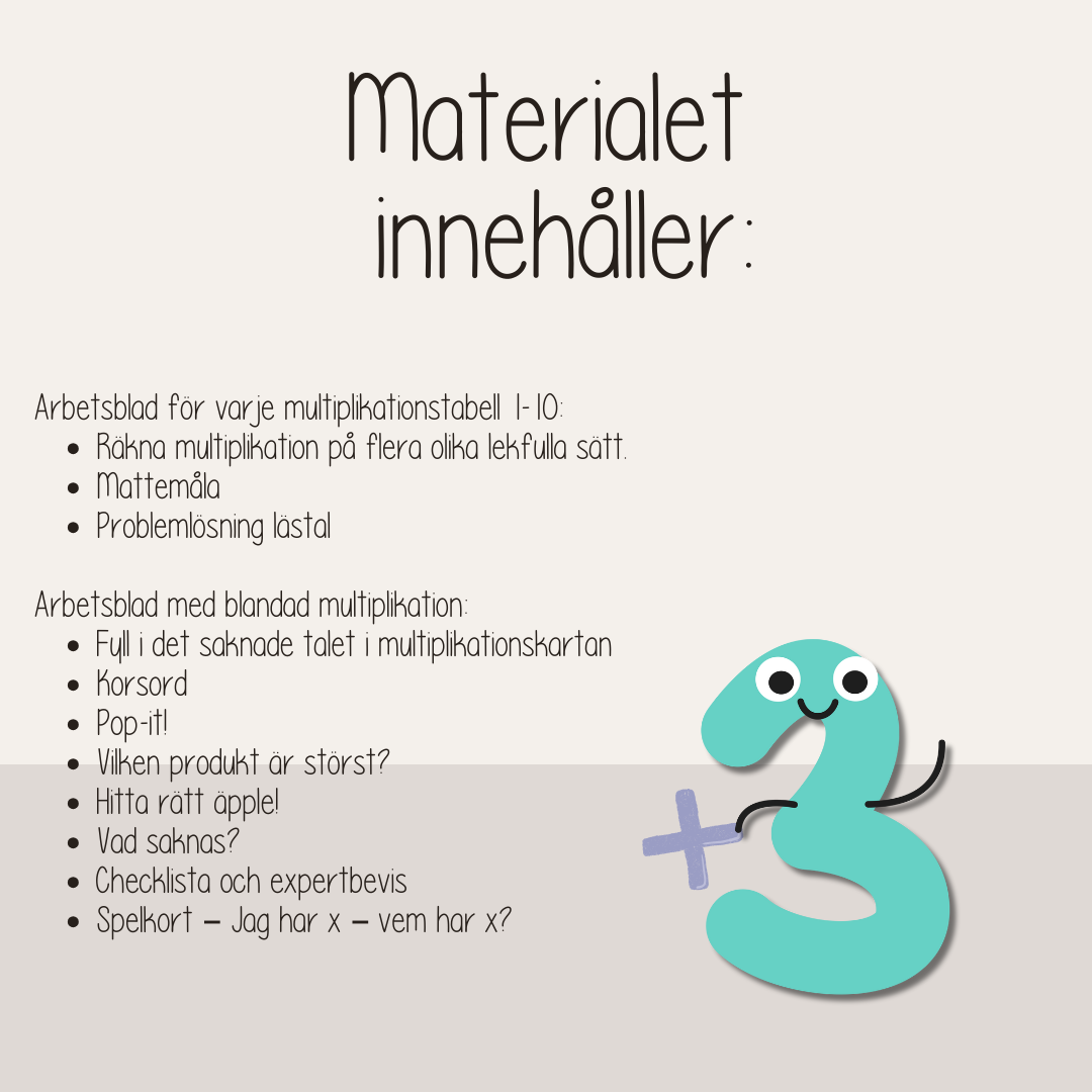 Stora multiplikationshäftet