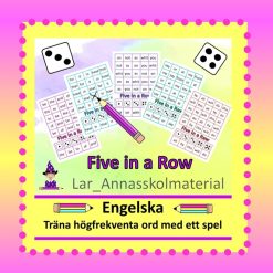 Högfrekventa ord på engelska 5 i rad
