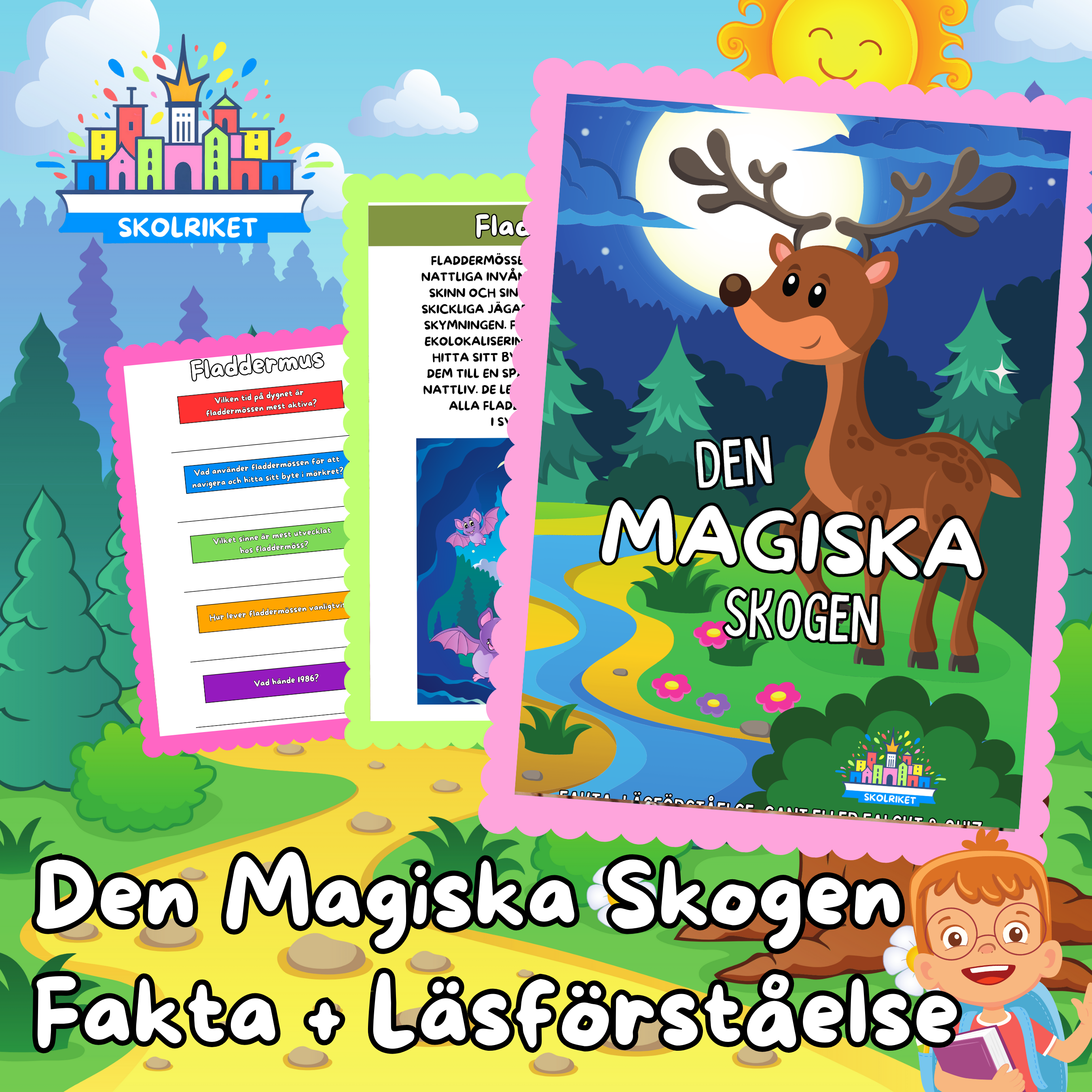 Den magiska skogen Fakta + Läsförståelse
