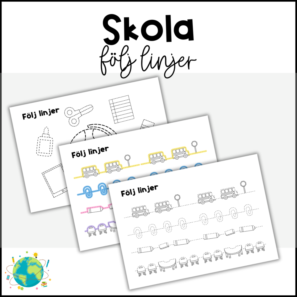 Skola – Följ linjer