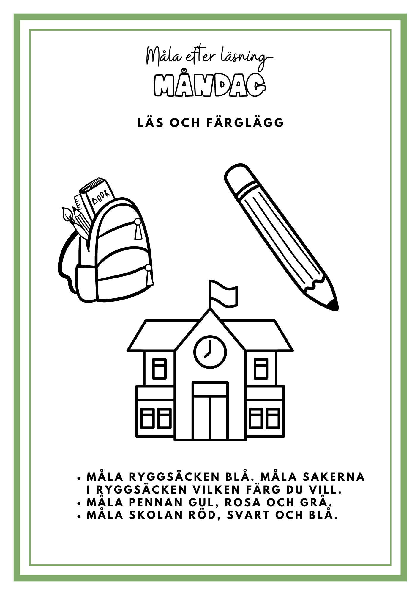 Morgonuppgifter augusti- 24