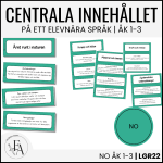 Centrala innehållet åk 1-3 på ett elevnära språk: NO - bild 1