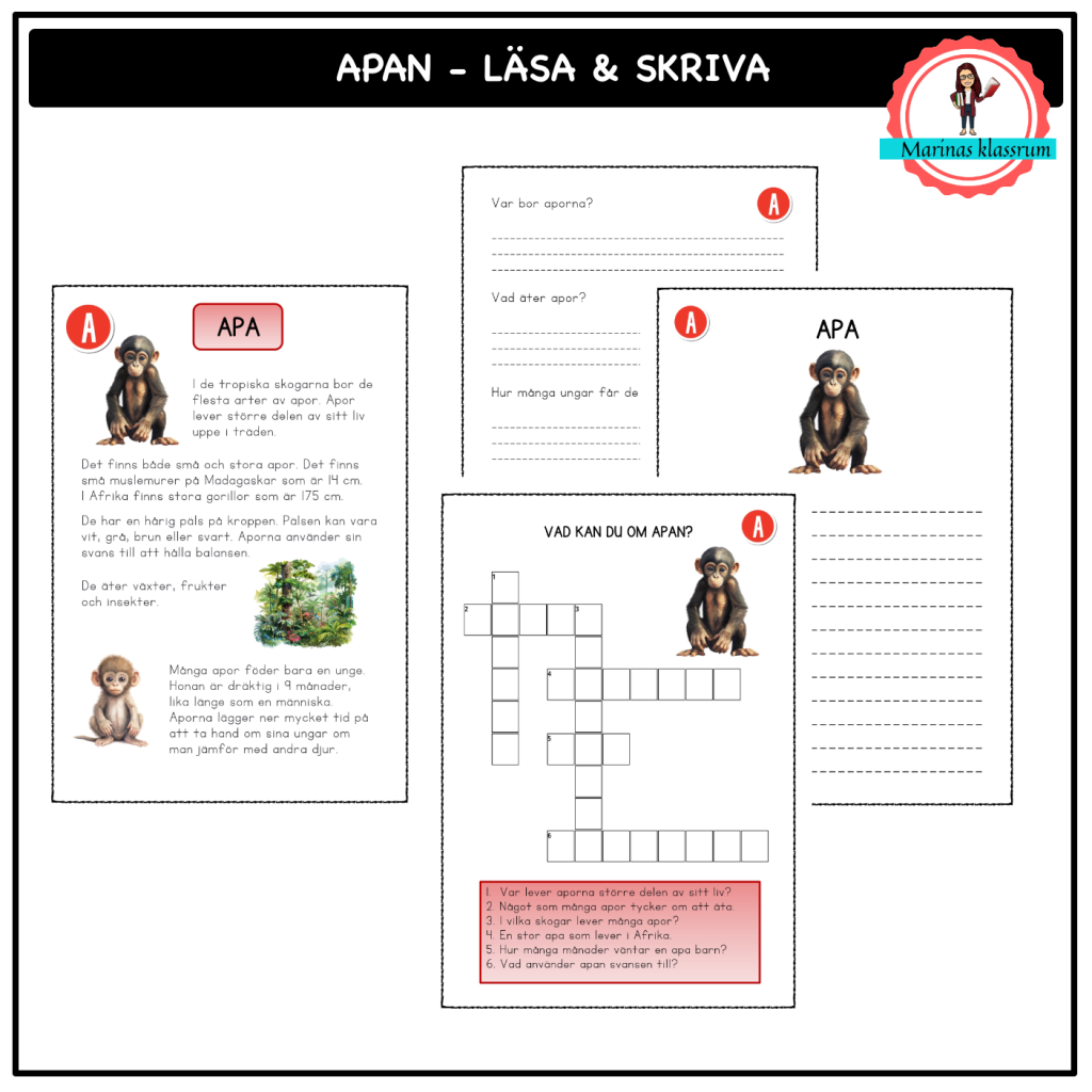 Apa läs och skriv