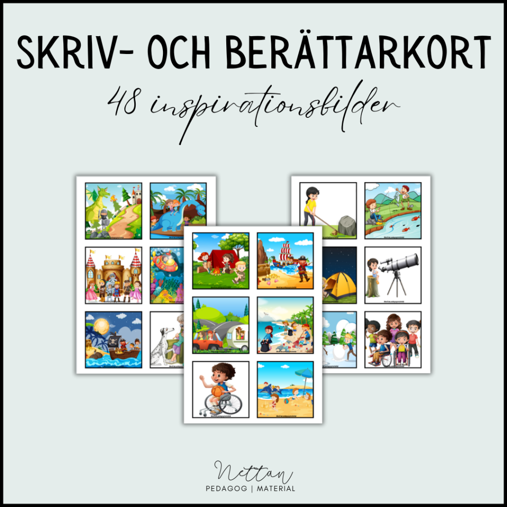 Skriv- och berättarkort
