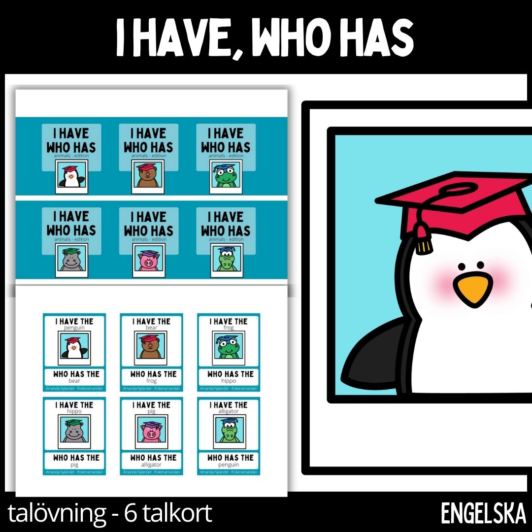 I have, who has domino - animals