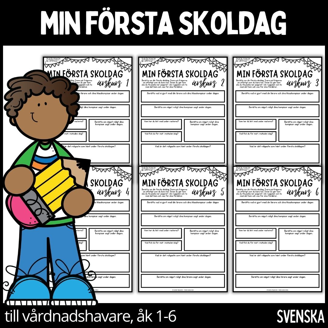 Min första skoldag - åk 1-6 - till vårdnadshavare