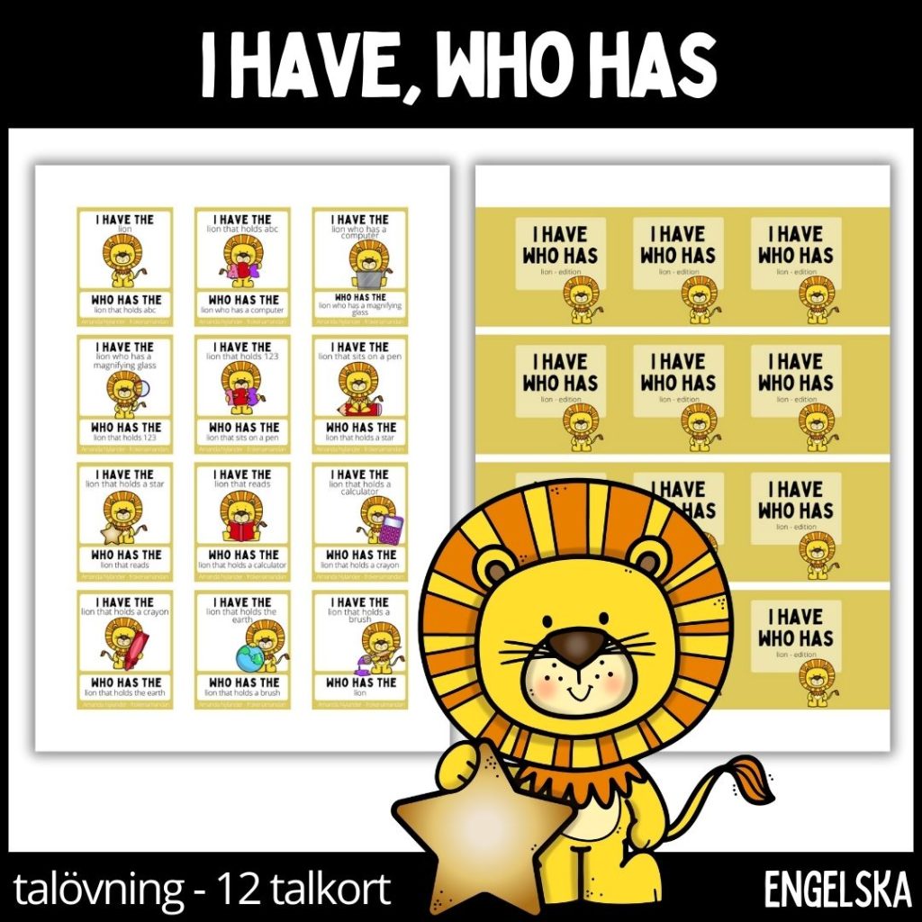 I have, who has domino – lion