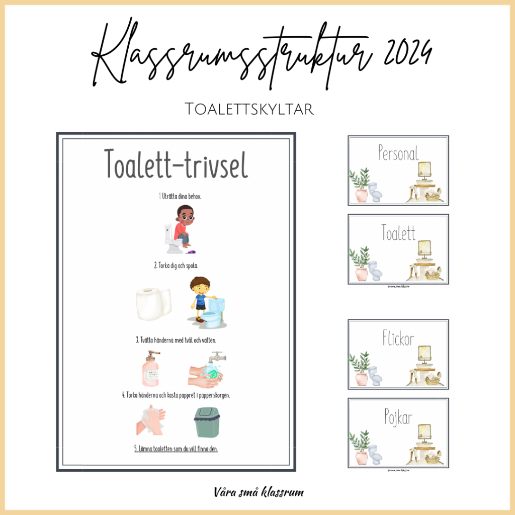 Toalettskyltar 2024
