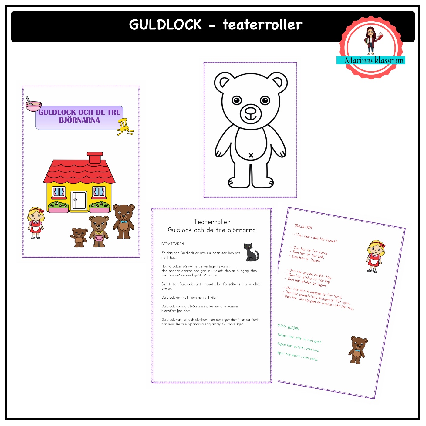 Guldlock - teaterroller